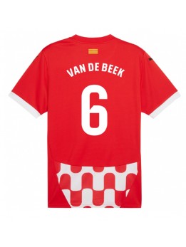 Girona Donny van de Beek #6 Replika Hemmakläder 2024-25 Kortärmad